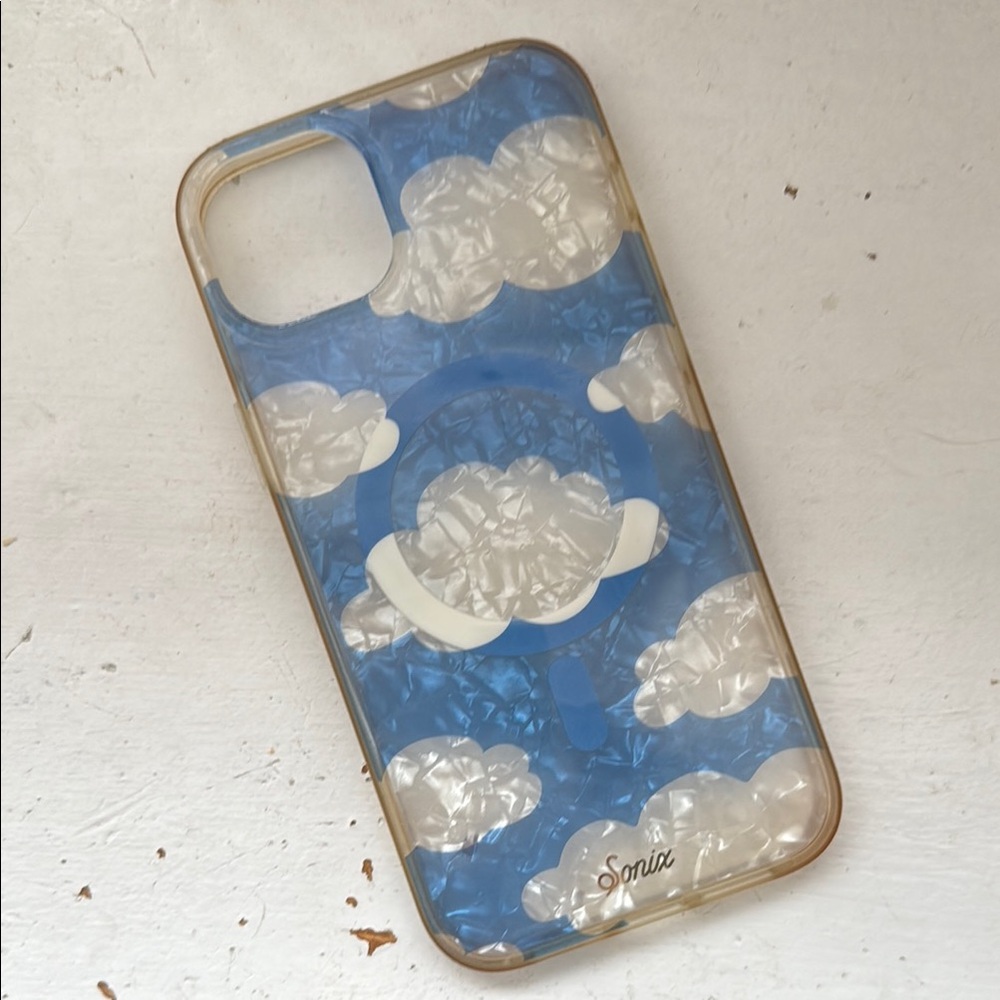 Sonix Blue and White Cloud iPhone 14 Plus Case